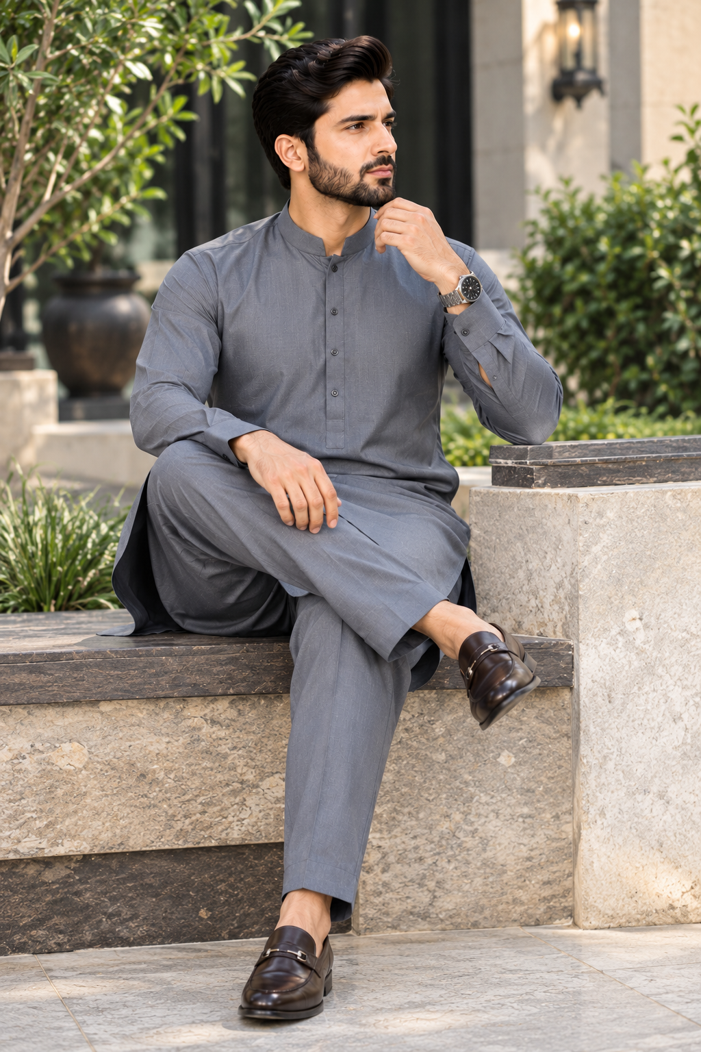 Premium Hard Cotton Winter Fabric for Men – Unstitched | Ruhaan Fabrics